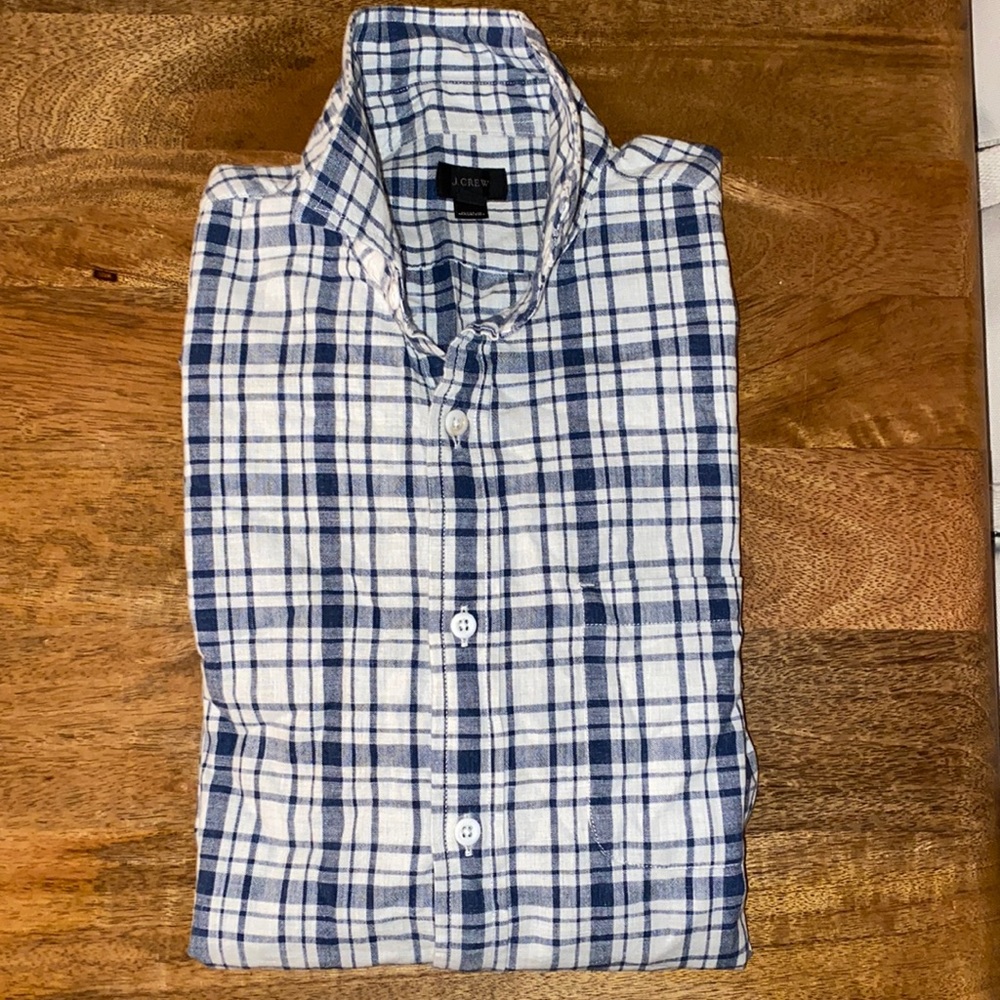 Mens J Crew long sleeved button down.